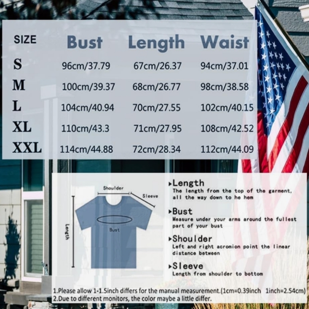 Women's Blue Graphic T-Shirt - Picture 5 of 9